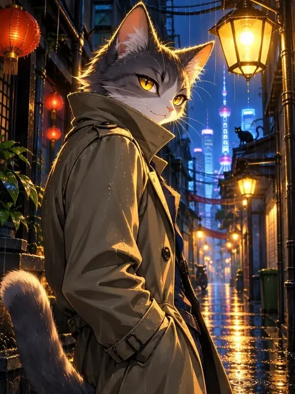 雨夜玻璃屋的猫封面